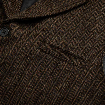 Men Vest Coffee Herringbone Single Button Lapel Waistcoat For Wedding Banquet Office Business Work Daily Casual Men Suit Vest