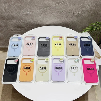 غطاء هاتف سيليكون مغناطيسي فاخر أصلي رسمي متوافق مع MagSafe لهواتف iPhone 17 16 15 14 13 12 11 17 Pro Max لا غنى عنه