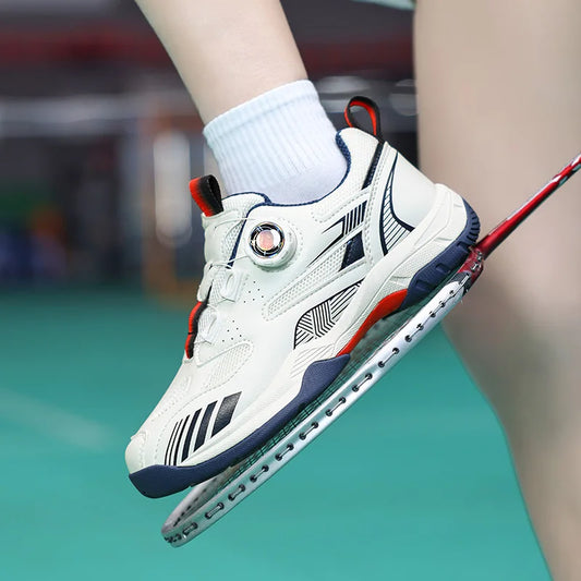 Table Tennis Shoes for Men and Women, Fashionable Badminton Shoes for Women, with Rotating Buckle, Breathable and Non-Slip, Badminton Shoes, Casual Sports Shoes, Breathable Mesh Running Shoes, 2026 Trendy New Models, Sizes 36