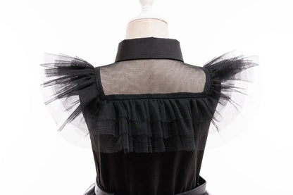 Family Costume with Belt Halloween Role Play Gothic Cosplay Apparel The Day Begin with W Birthday Party Ball Gown Dresses