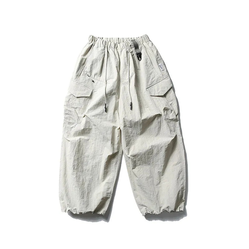 Ultra Loose Lightweight Outdoor Functional Pants Men Women Waterproof Quick Dry Techwear Wide Leg Cargo Pant Track Trouser
