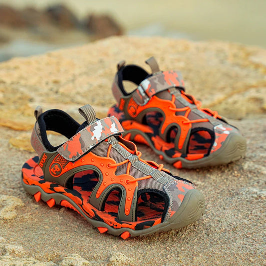 Outdoor Boys Sports Sandals Kids Summer Shoe Sneaker 2026 New Non-slip Soft Breathable Casual Walking Beach Water Sandal for Boy