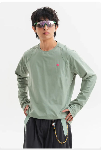 Men Anti-Bacterial  UPF Sun Protection Long Sleeve Moisture-Wicking & Quick-Dry Lightweight Top Unisex Quick-Dry Sun Protective