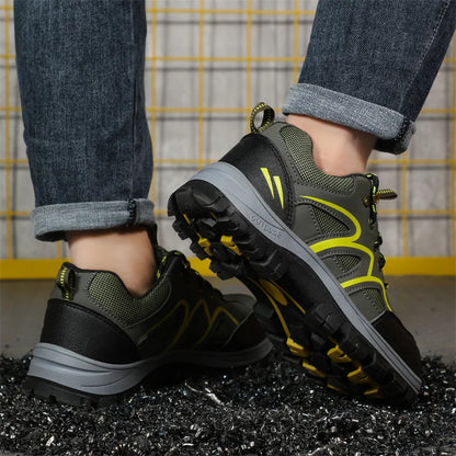 2022 Latest Summer Safety Work Shoes For Men Breathable Indestructible Steel Toe Boots Male Footwear Anti-smash Hiking Shoes