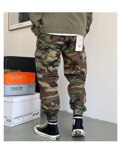Spring Autumn Streetwear American Casual High Quality Camouflage Cargo Pants Men Clothing Harajuku Tactical Jogging Trousers