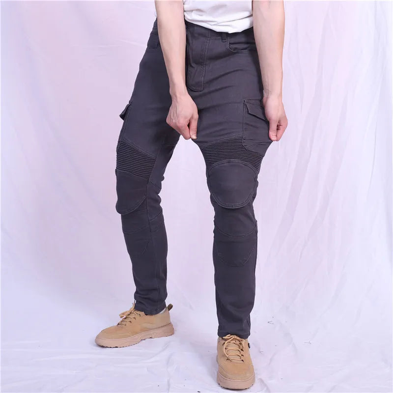 Motorcycle Jeans Pantalones Motocicleta Hombre Featherbed Jeans Standard Version Car Ride Trousers Pant Summer Riding