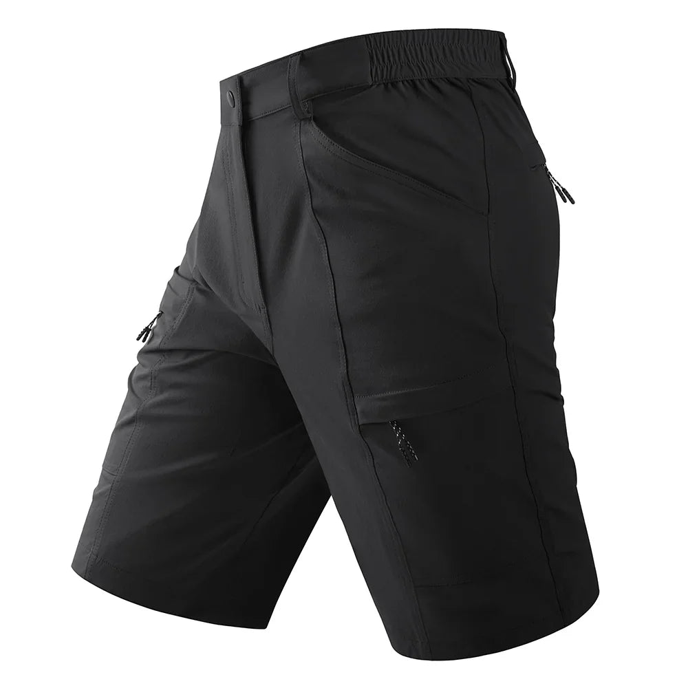 Waterproof Cargo Shorts Men's Summer Quick Dry Hiking Shorts Outdoor Multi-pockets Camping Training Work Shorts Man