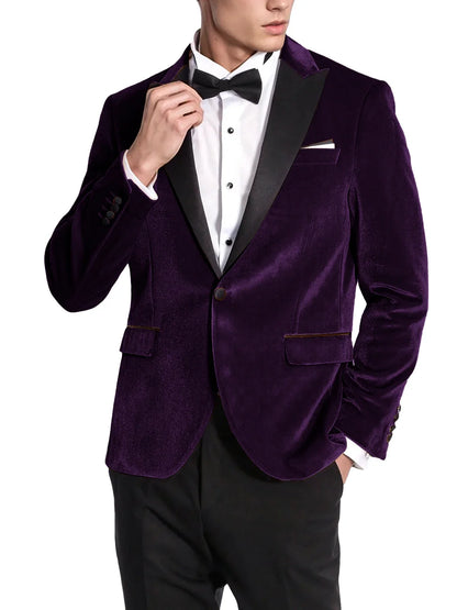 High Quality Classic Men's Suits 1Piece Velvet Custom Suit Timeless Style Every Occasion Wedding Dating Prom Annual Dinner Party
