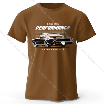 Custom Car Club Patch Printed Unisex Men Women T-Shirt Tees Tops 100% Cotton Embossed Logo Graphic Gearhead Outfit