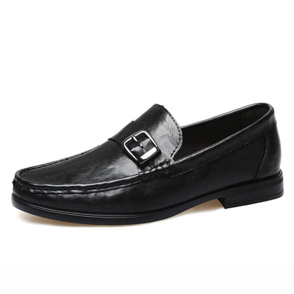High Quality Men's Genuine Leather Loafers Handmade Casual Shoes Moccasins Slip on Walking Flats Versatile Male Business Shoes