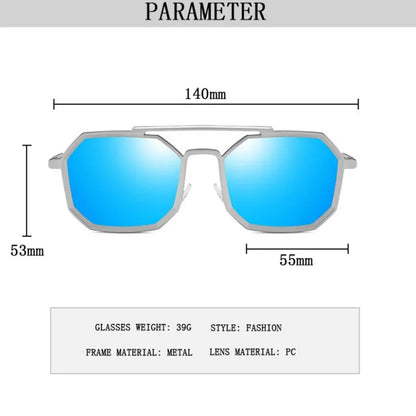 Metal Punk Square Sunglasses For Men Luxe Vintage Steampunk Sunglasses Women Trendy Retro Fashion Glasses Gafas De Sol Hombre