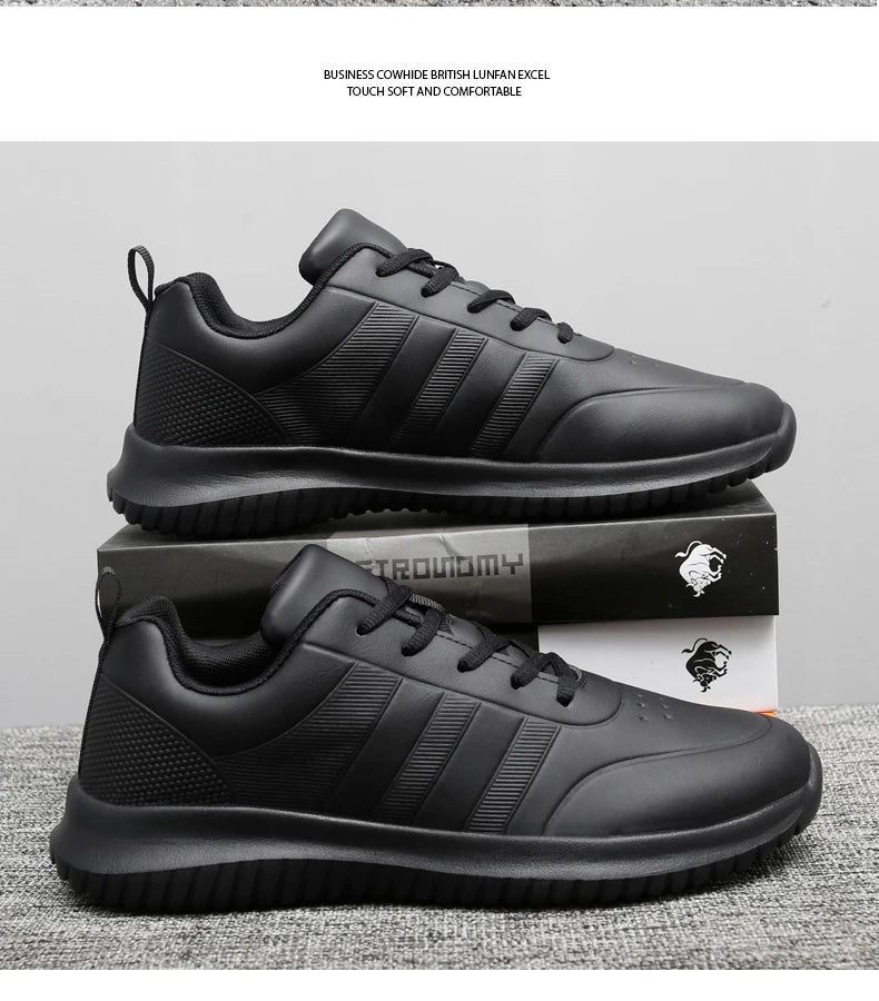 Chef shoes four season soft-sole anti-slip oil-proof waterproof portable kitchen work shoes fashion plus size casual men's shoes