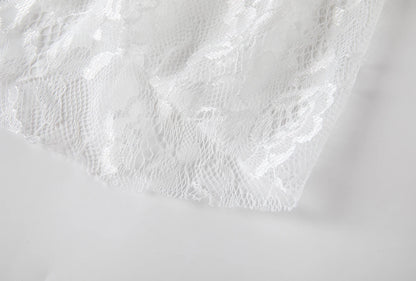Lace Jacquard Transperant Skirt Women Summer New High Waist Sexy Casual Long Skirts 2025 Streetwear Fashion White Maxi Skirt