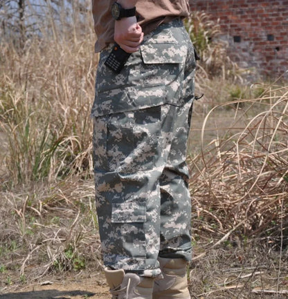 Men's Uniform Camouflage Tactical Multicam Cargo Pants Army Combat Long Trousers Fisthing Climbing Hunting Pants