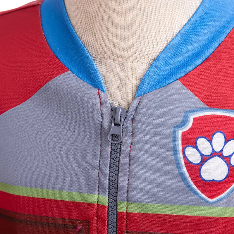 2026 Carnival Cartoon Dog Girls Cosplay Costume Children Anime Cartoon Number Tops Dress Up Skye Ryder Cute Clothing Boys set