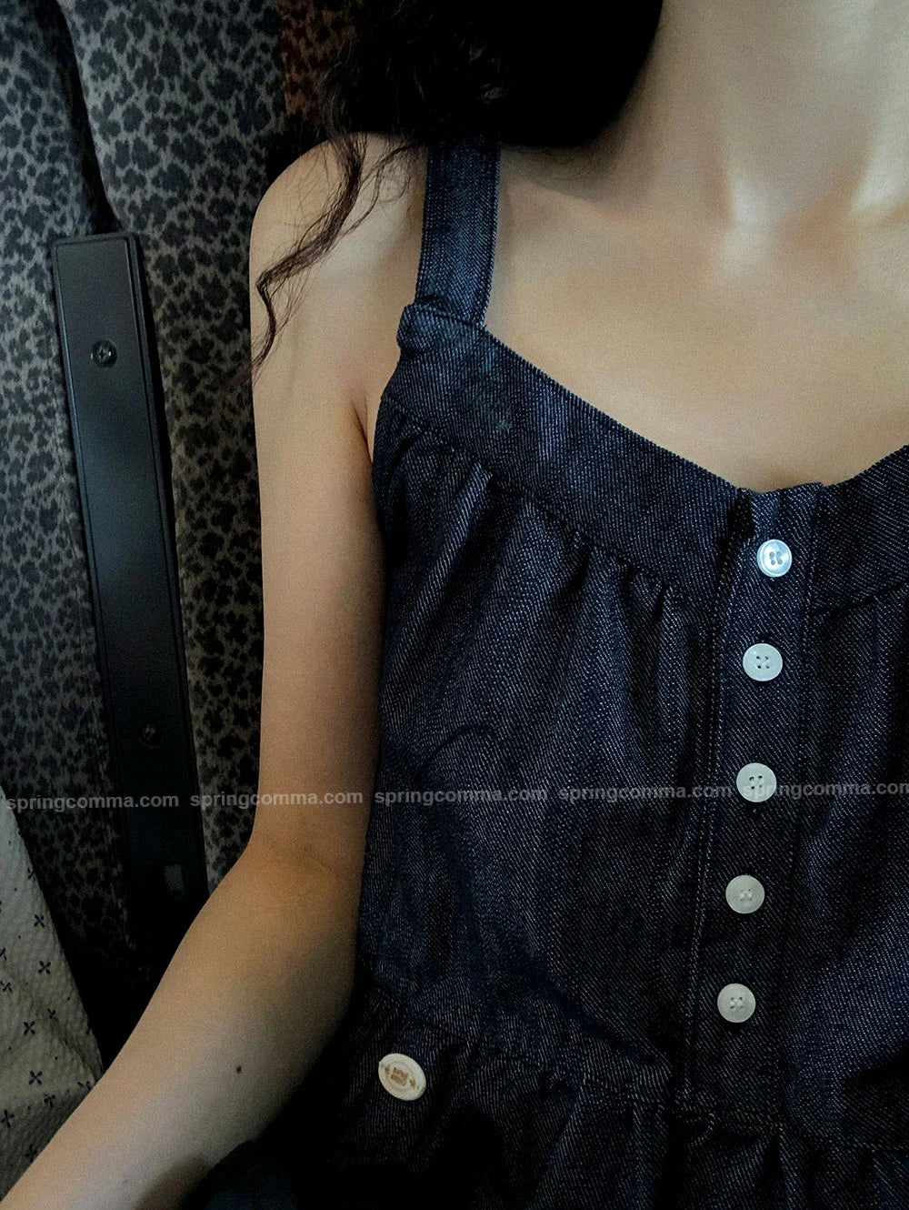 Korean Sle ort Denim Overalls Women's Faionable Summer Dr Vest Dr No Brand Commute Sle 00% Other Material