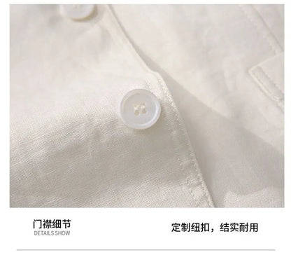 Linen Sun Protection Jacket Blazer - Men's Fashionable Business Casual Versatile and Comfortable Ice Sensation Breathable Blazer