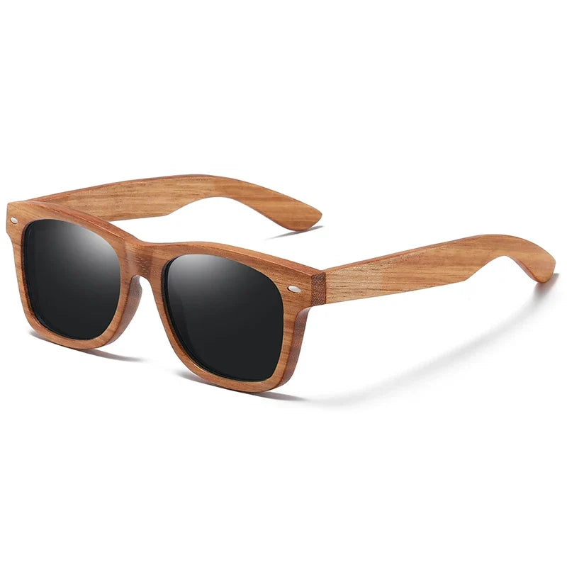 Natural Bamboo and Wooden Sunglasses VIP Manual Polarized Glasses Luxury Brand Environmental Degradable Glasses Gift Box