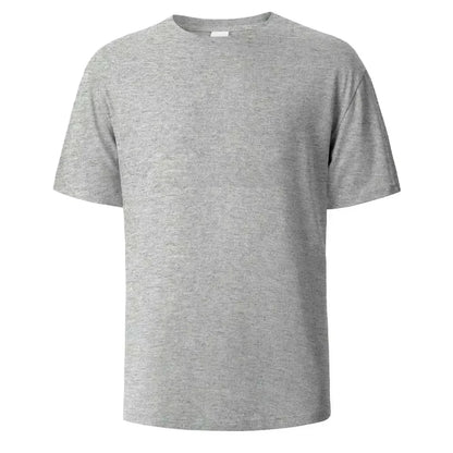 2026 New Eco Friendly Comfortable Pure White Heavy T Shirt Mens Summer Pure Cotton Short Sleeve Unisex Streetwear Fashion