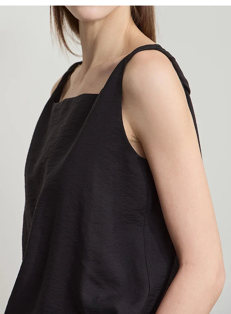 Casual Summer Camisole Tops Women 2025 Solid Office Lady Straight Top Woman New Fashion Loose Sleeveless Clothing 12522032