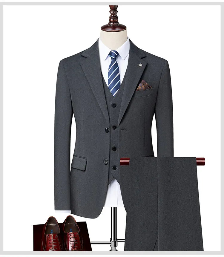 2025 High Quality Fashion Handsome Everything Fashion Business Leisure Has a Single West Two Sets Three Sets