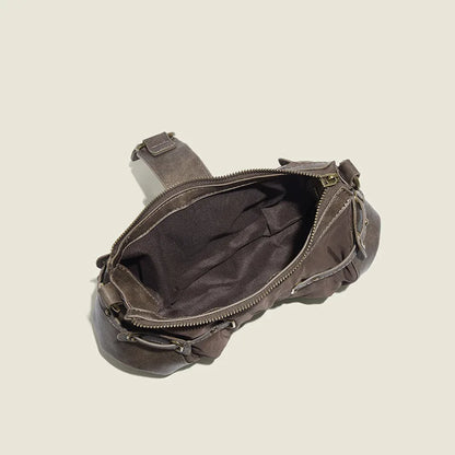 Vintage Rivet Armpit Bag Small PU Leather Shoulder Bags for Women Handbag Female Luxury Design Ladies Hand Bags Bolsa
