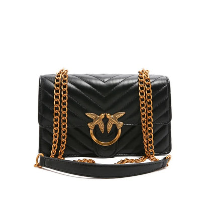 New Women Embroidered Swallow Small Square Bag Luxury Chain High End Versatile Shoulder Crossbody Bag Fashion Daily Casual Ladie