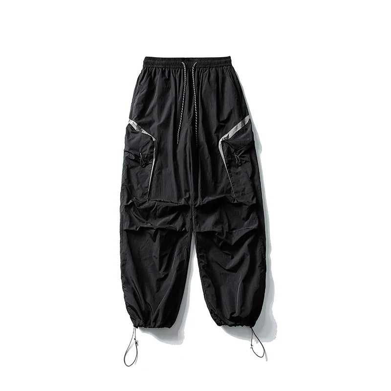 Autumn Hiking Pants Outdoor Patchwork Waterproof Mountaineering Zippered Trousers Male Elastic Waist Camping Fishing Cargo Pants
