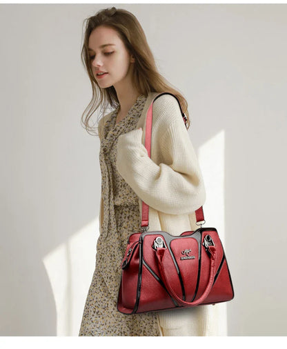 Women Bags Luxury Handbags Fashion Totes Ladies Shoulder Bags High Quality PU Leather Casual Totes Top Handle Shoulder Messenger