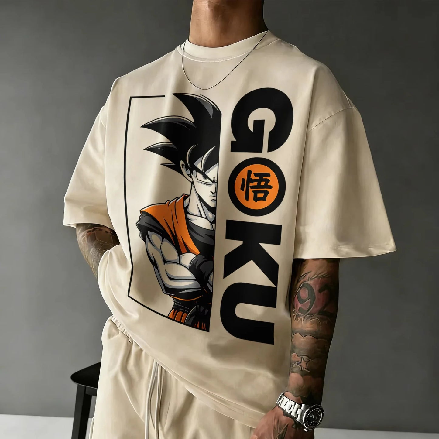 2026 New Summer Dragon Ball 40th Anniversary Wukong 100% Cotton Anime Printed T-shirt Extra Size Casual Streetwear Unisex Y2k
