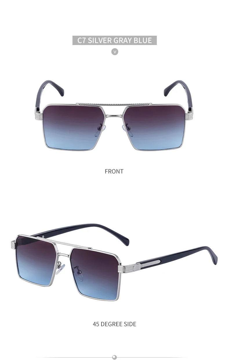 2023 Square Sunglasses For Men Luxe Sunglasses Women Trendy Vintage Fashion Glasses Sun Gafas De Sol Hombre Lunette Soleil Femme