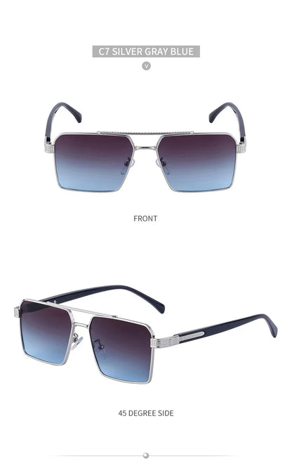 2023 Square Sunglasses For Men Luxe Sunglasses Women Trendy Vintage Fashion Glasses Sun Gafas De Sol Hombre Lunette Soleil Femme