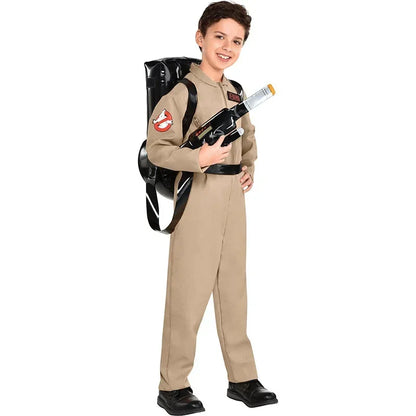Halloween Father Ghostbusters costume theme cosplay Halloween uniform jumpsuit bag ideal adult gift
