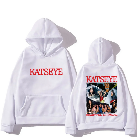 KATSEYE The Beautiful Chaos fashion Hoodie Men Women's new Autumn Winter streetwear vintage clothes Fleece Long sleeve pullovers