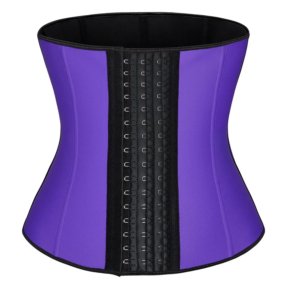 Waist Trainer corset Latex Women Plus Size Waist Cinchers Body Shaper Tummy Control  Fajas Colombianas with Hooks Slimming Belt