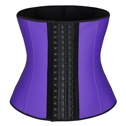Waist Trainer corset Latex Women Plus Size Waist Cinchers Body Shaper Tummy Control  Fajas Colombianas with Hooks Slimming Belt