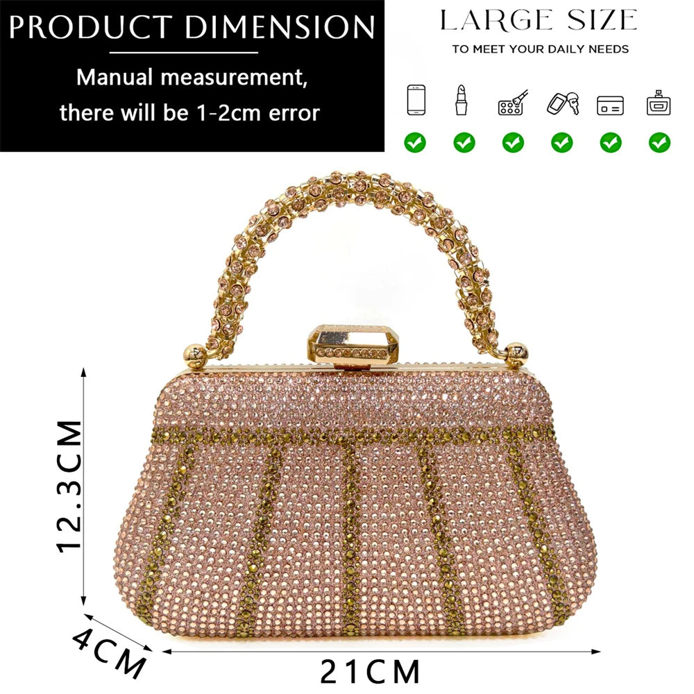 Black Hollow Design With Pointed Shoes And Fashion Three-Dimensional Bag Cozy Rhinestones Are Suitable For Parties