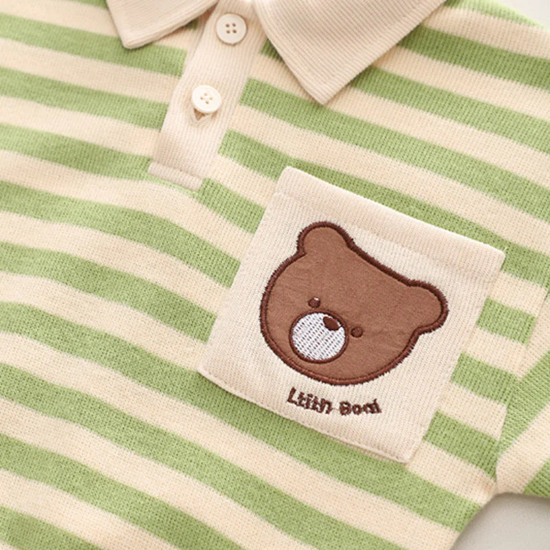 New Autumn Baby Clothes Set Children Boys Striped T-Shirt Pants 2Pcs/Sets Infant Girls Clothing Toddler Costume Kids Tracksuits