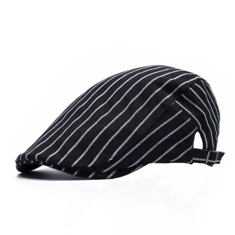 Men's Women's Beret Herringbone Flat Ivy Newsboy Hat Wool Blend Gatsby Cabbie Adjustable Cap