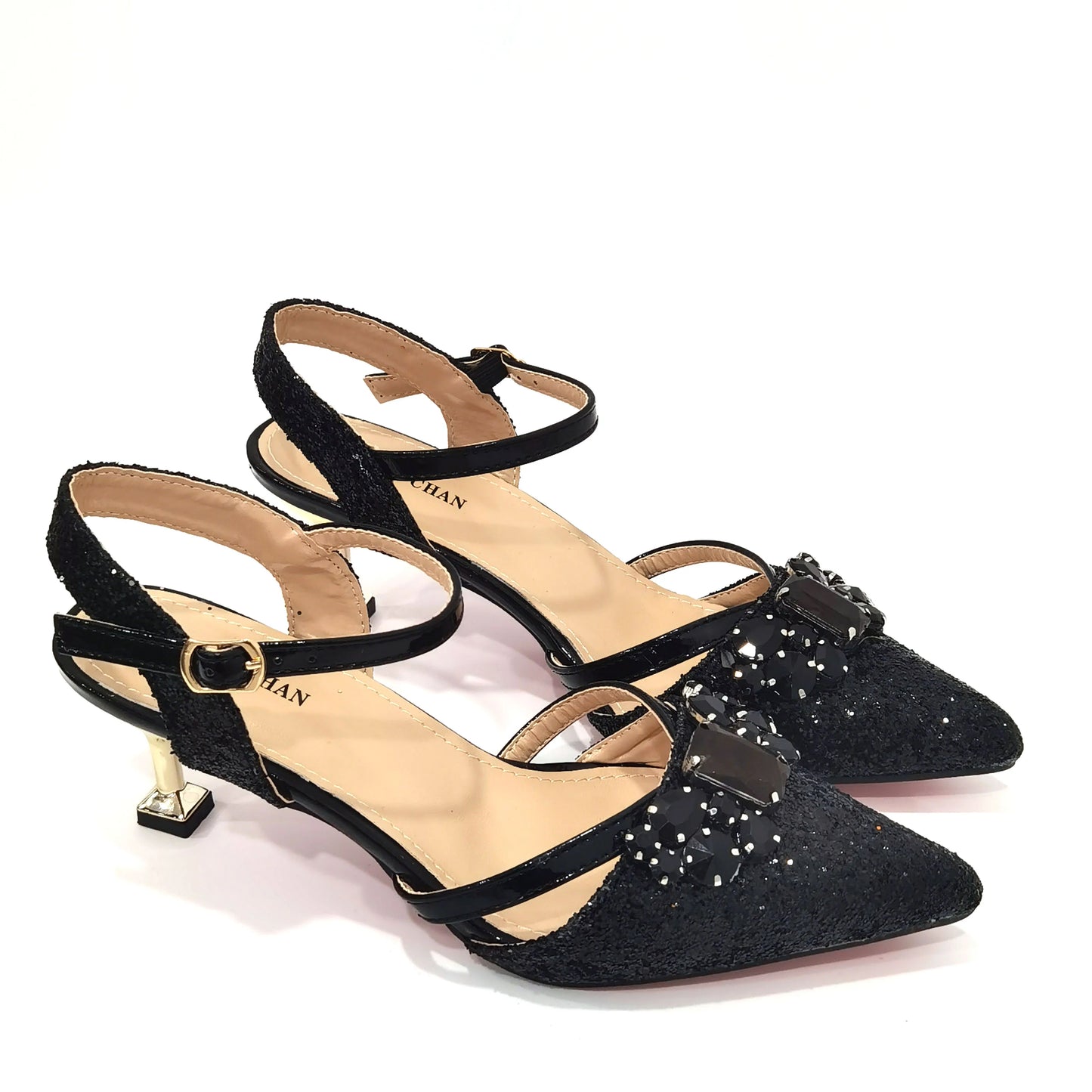2022 Nigerian Fashionable Silver Color Peep Toe Shoes Matching Bag Set For Royal Ladies Wedding Party Sandal