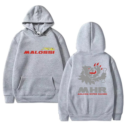 Hot Sale New in Malossi Theme Graphic Hoodie 2025 Men Women harajuku Hip Hop Y2k streetwear Unisex Fleece Long sleeve pullover