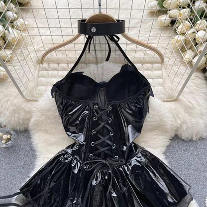Woman Plus Size Sexy V-Neck Strap Dress Lace Trim Slim Short Dress Women Fashion Comfortable Dress Party Hotsweet