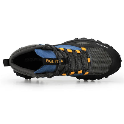 New Fashion 2026 High Top Safety Work Shoes Men Sneakers Steel Toe Cap Anti-puncture Indestructible Construction Site Boots