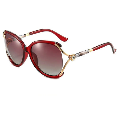 2026 Fashion High-End Women's Polarized Sunglasses Oversize Mode Retro Sunglasses Glasses Outdoor Sun Protection UV Protection