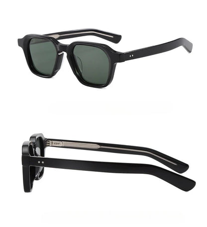 Fashion New Square Polarized Men Sunglasses High-end Acetate Women Outdoor Driving UV400 Sun Glasses Support Prescription Lenses