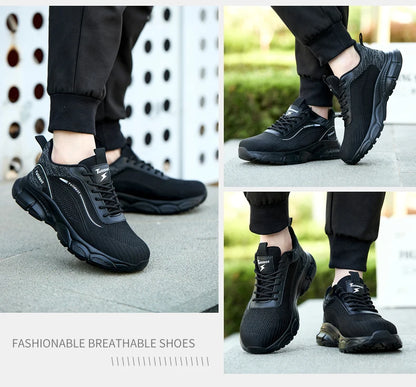 New men's safety shoes, anti smash and anti stab work shoes, men's indestructible safety boots, insulated shoes
