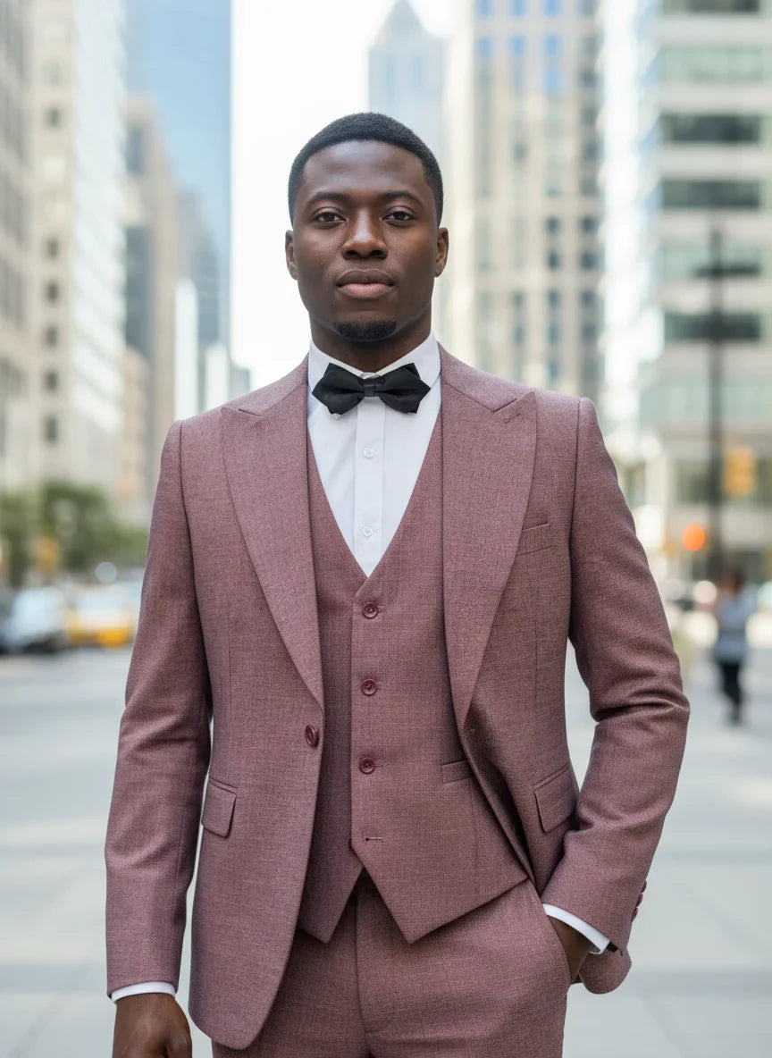 High Quality Male Groom Wedding Blazers Slim Fit Casual Evening Gown Business Office Maroon Men's Suits