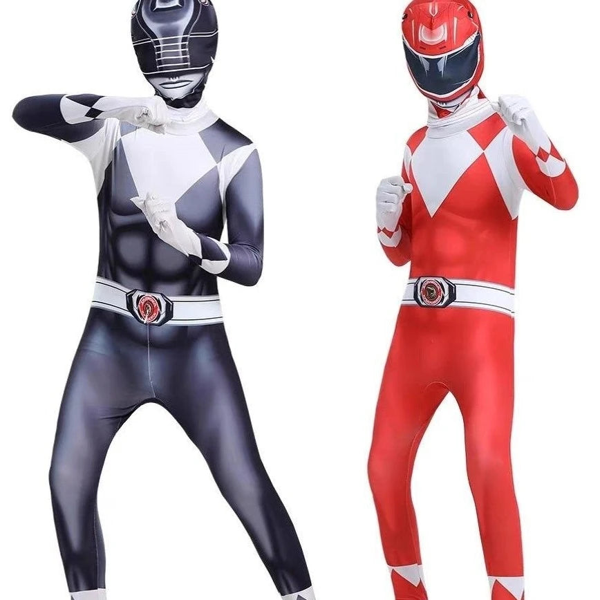 Power Morpher Superhero Samurai Sentai Shinkenger Rangers Cosplay Fantasia Halloween Carnival Costume Mask Suit For Kids Boy