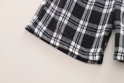 Boys clothing set summer Korean style striped T-shirt checkered shorts fashionable children's cotton 2 piece casual baby clothes