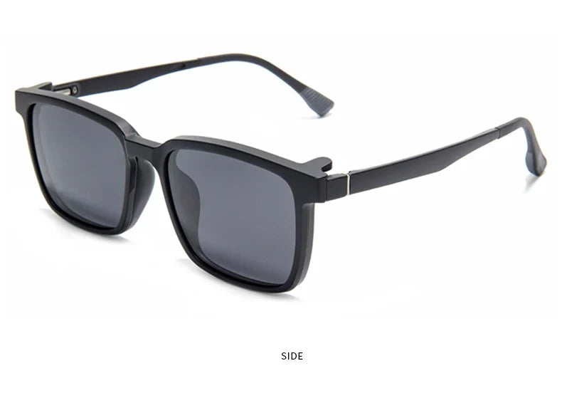 Gradient Men Flip Up Clip on Men Driving Polarized Oversized Optical Myopia Glasses Magnetic Eyeglasses For Women TJ2191